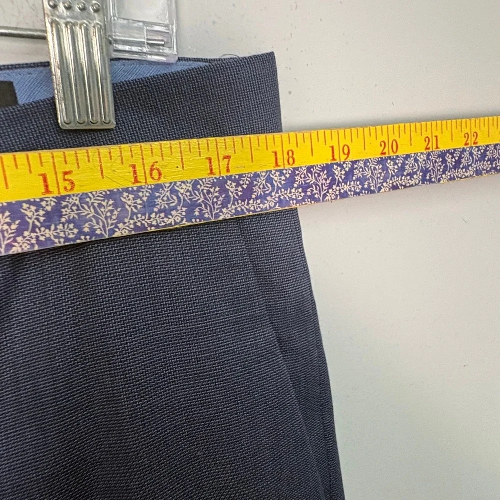 Banana Republic Mens Blue 100% Wool Tailored Slim Fit Trouser Dress Pants 36x30